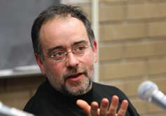 A man speaking to a group